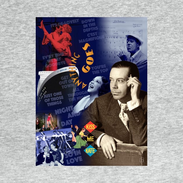 Cole Porter Portrait Collage by Dez53